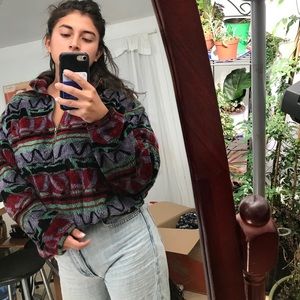 Funky fleece sweater